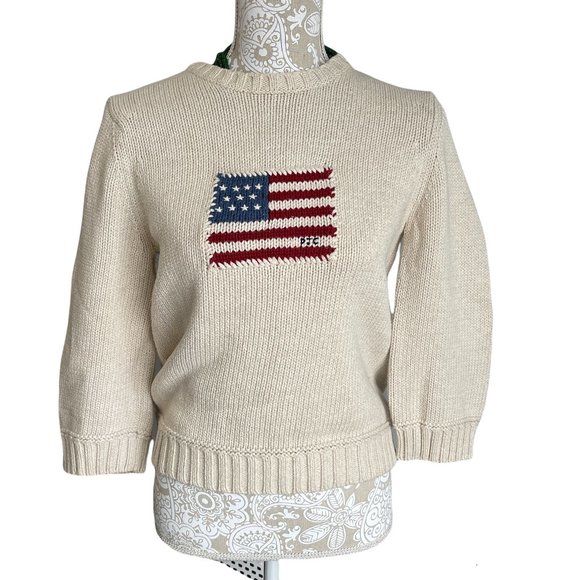 Polo Ralph Lauren Sweaters - Polo Jeans Americana Women’s sweater size Large.